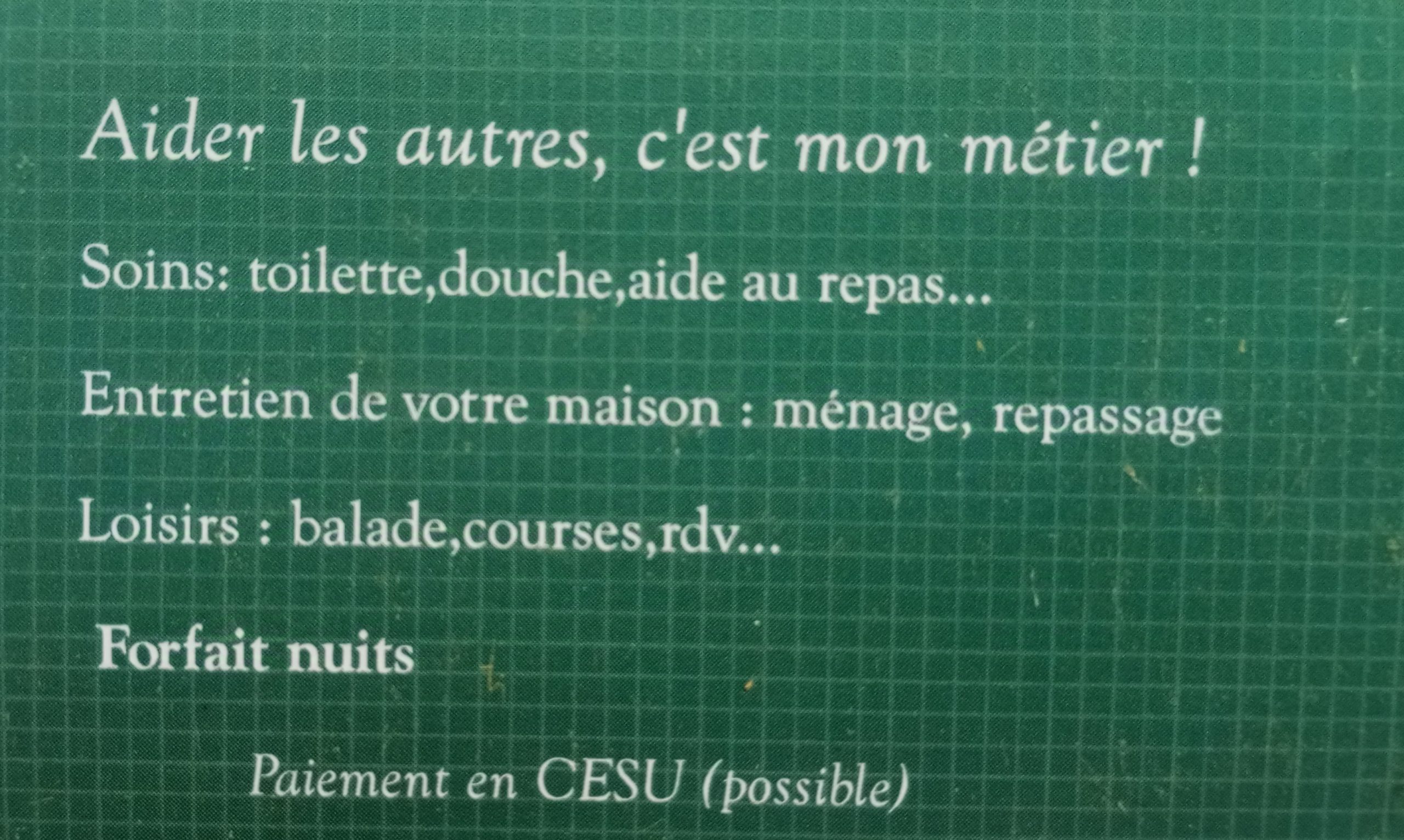 40510 / Auxiliaire de vie diplômée Aide soignante
