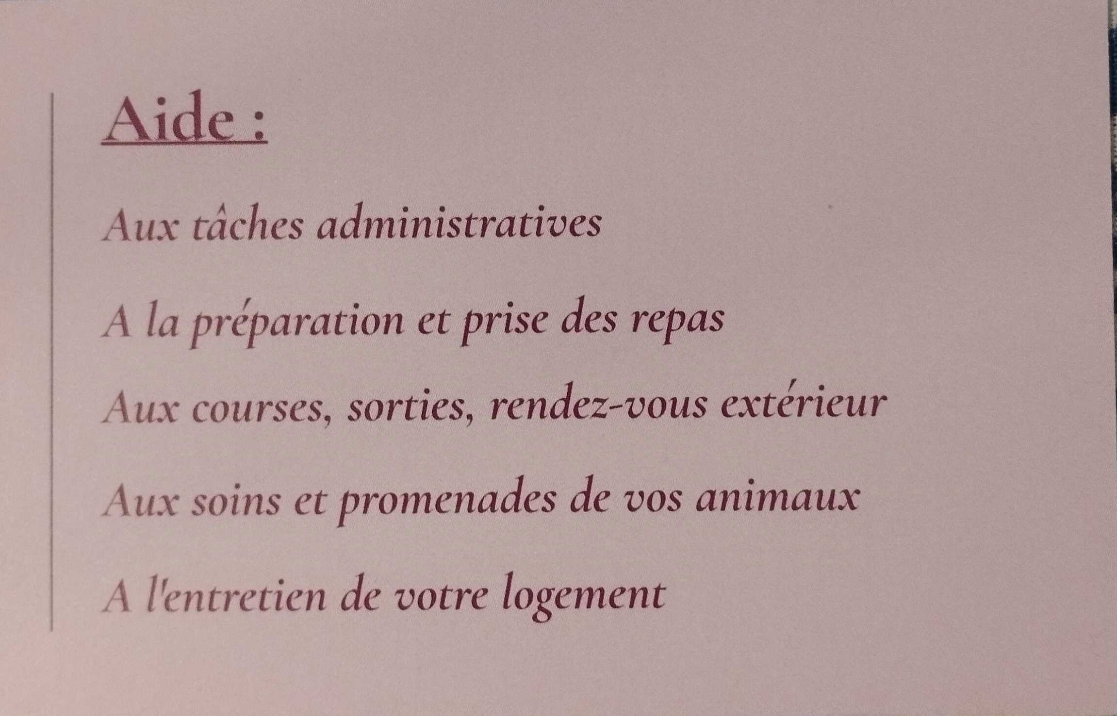 64600 / Aide multi-taches