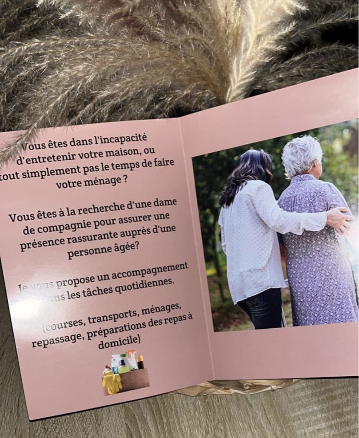 Auxiliaire de vie diplômée Aide soignante et Aide ménagère