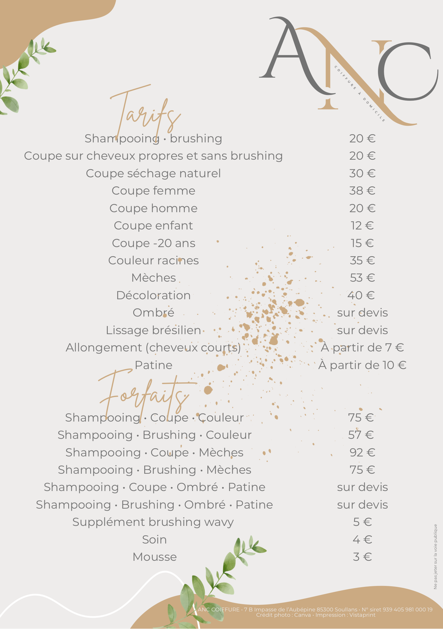 SOULLANS.CHALLANS / Coiffeuse à domicile