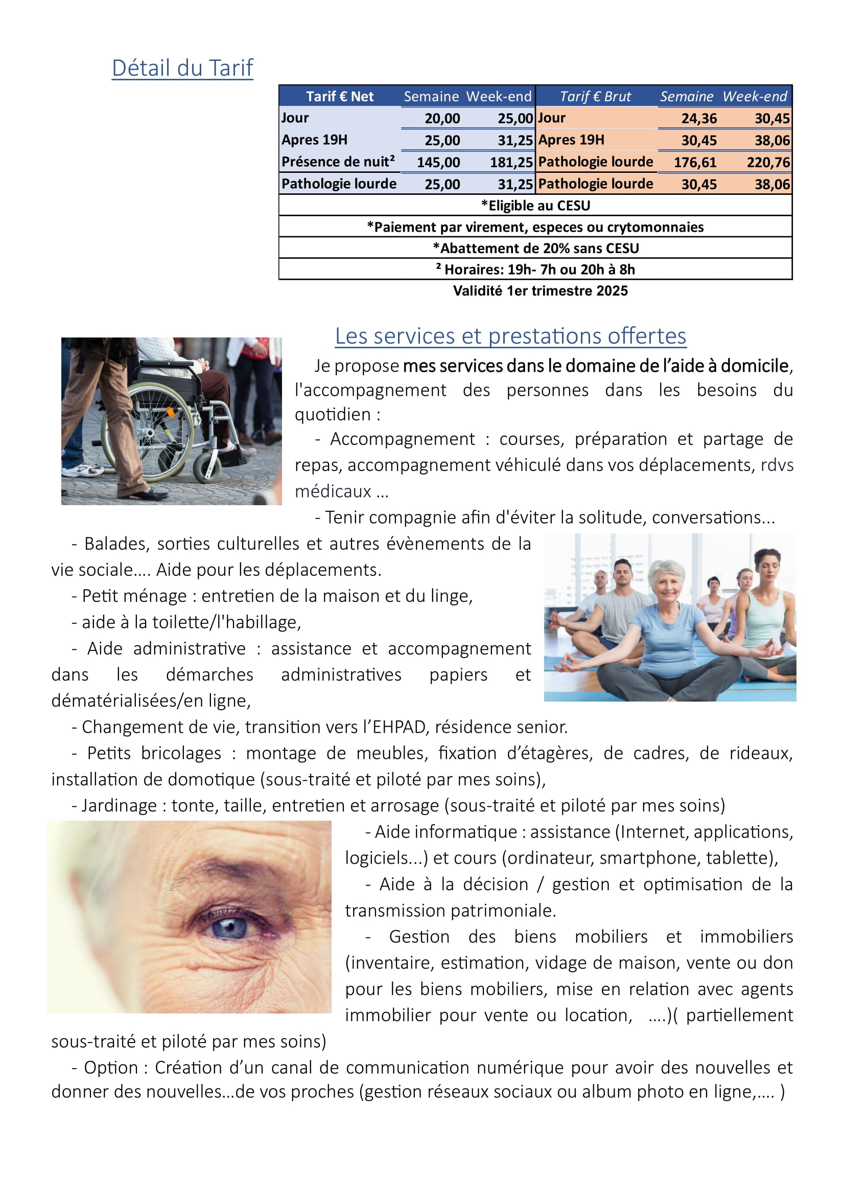 NANTES / Assistant bien-être – aide au bien vivre pour seniors et handicapés