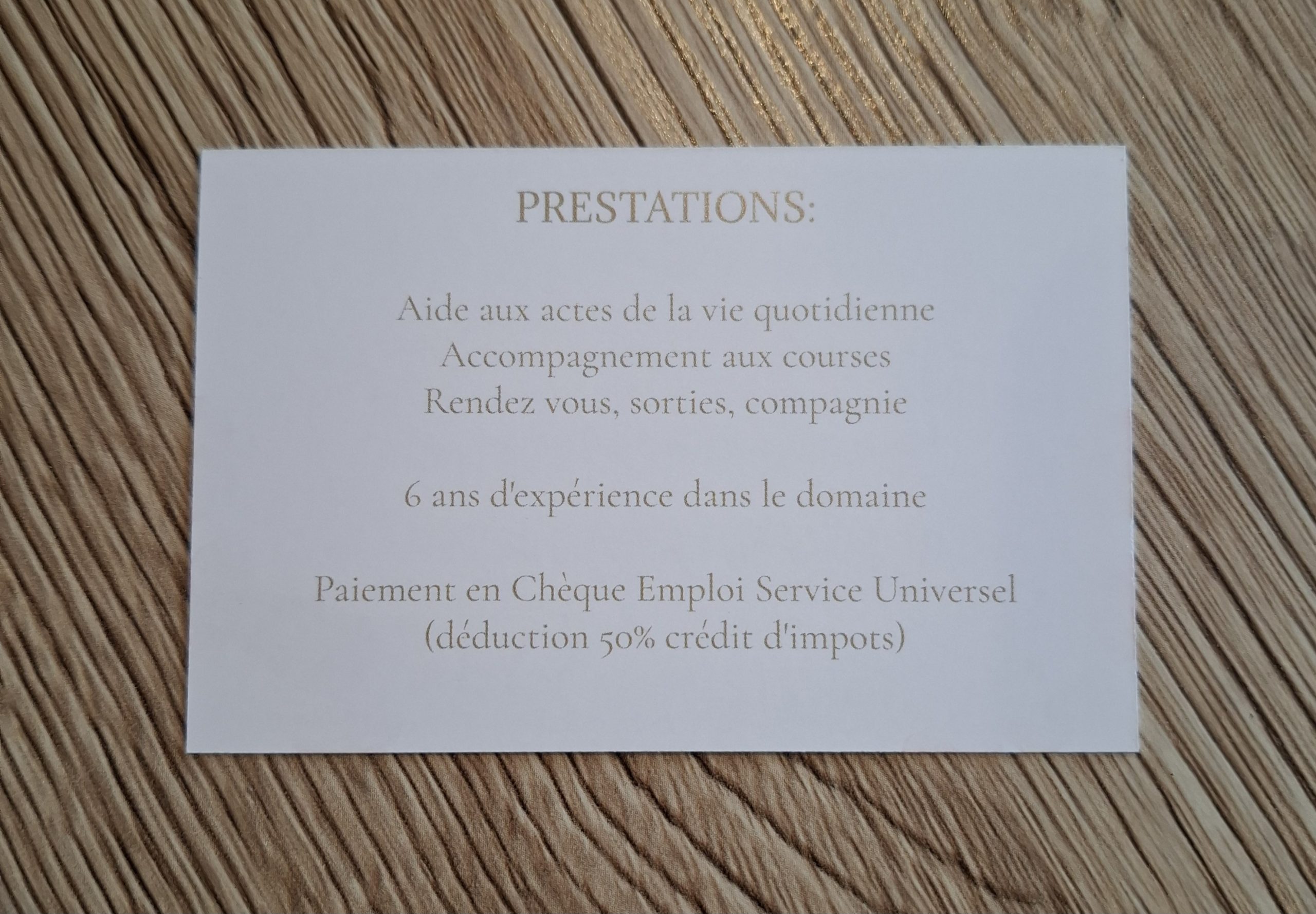 85220 / Auxiliaire de vie