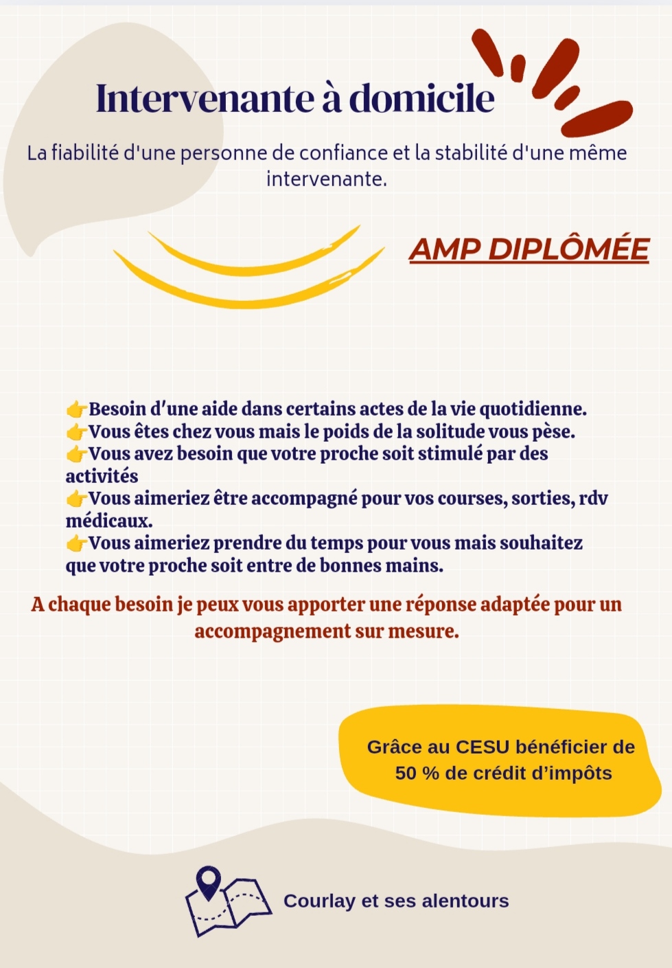 COURLAY / Intervenante à domicile