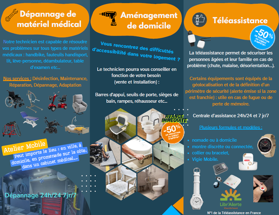 VANNES / Aménagement domicile PMR – Dépannage matériel médical – Téléassistance