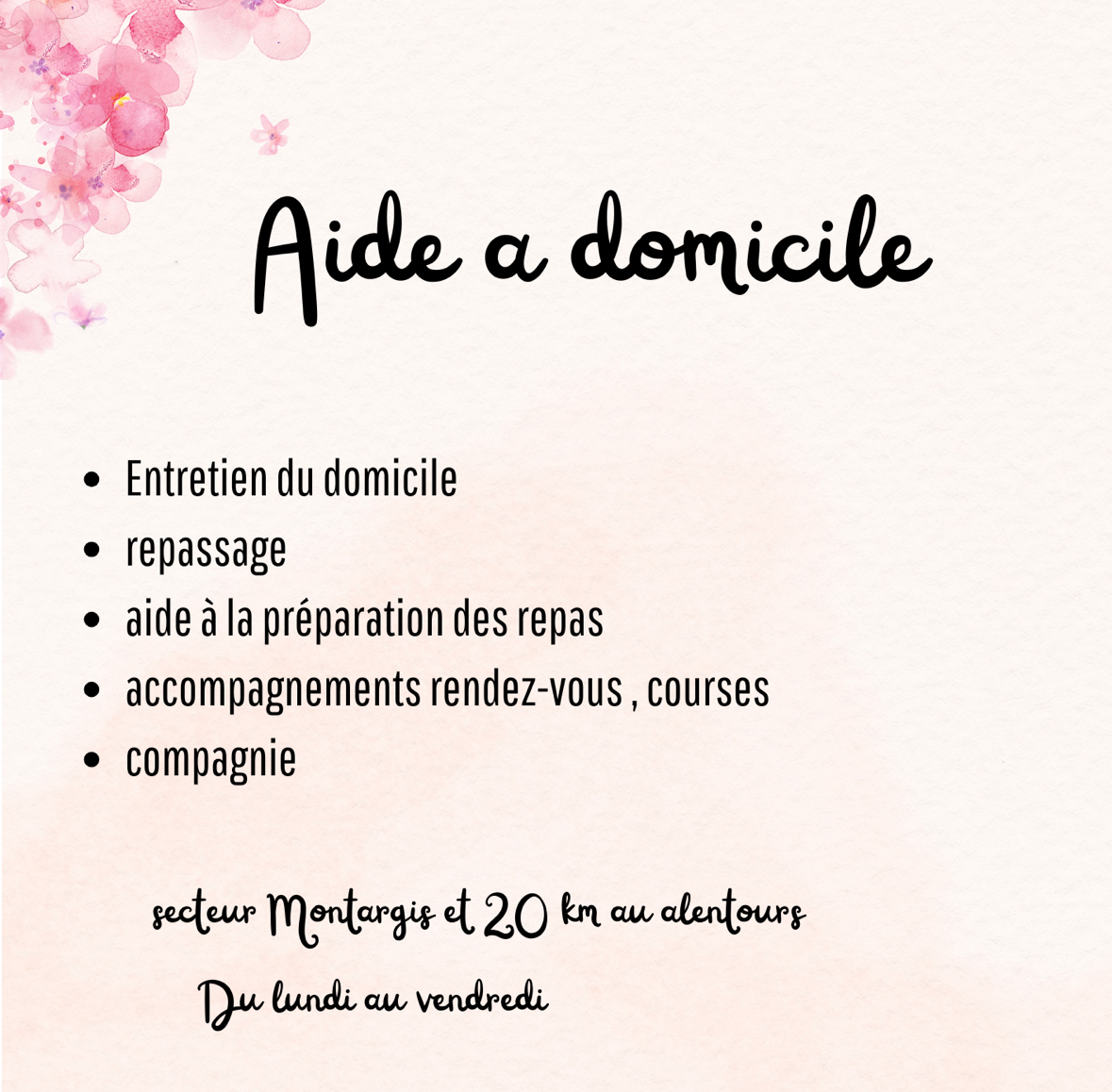 MONTARGIS / Aide à domicile