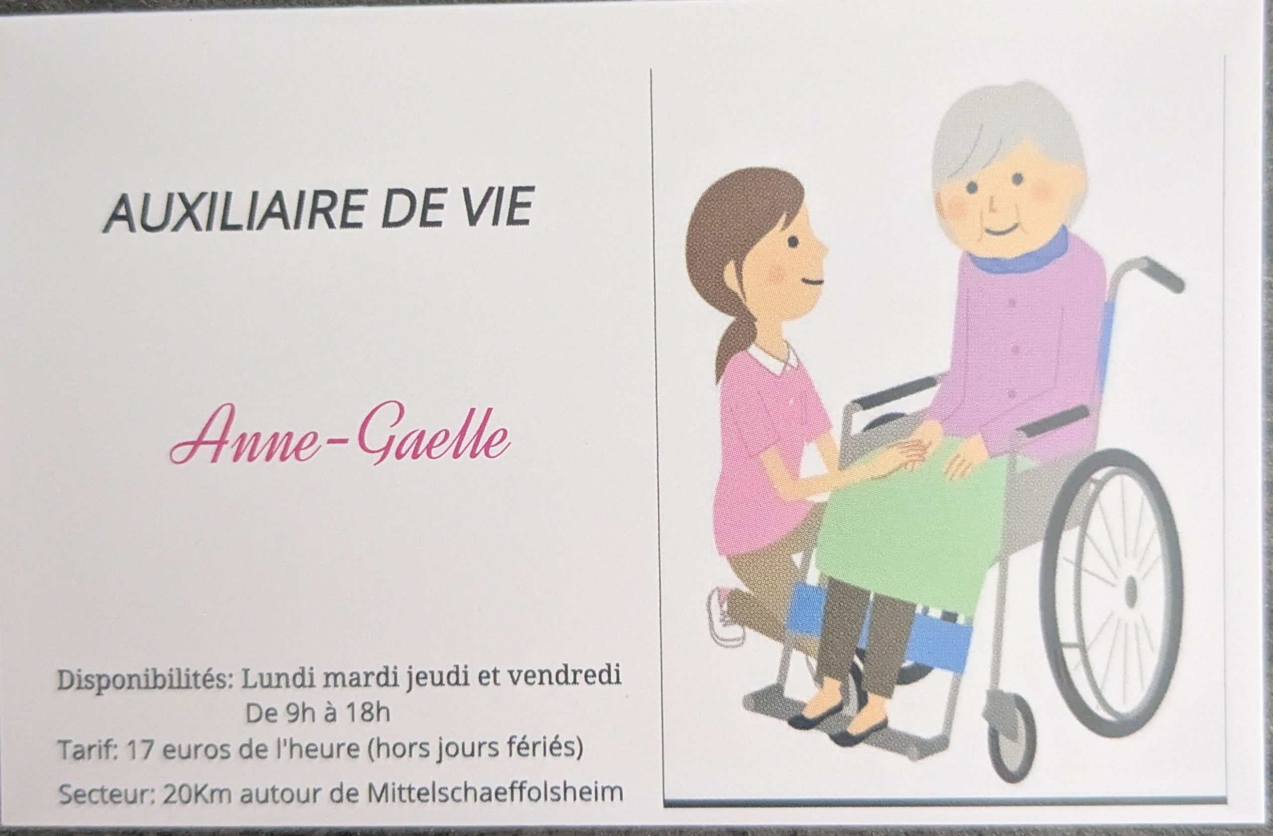 MITTELSCHAEFFOLSHEIM / Auxiliaire de vie a domicile