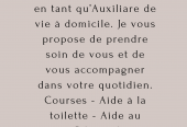 TONNAY CHARENTE /Aide à domicile