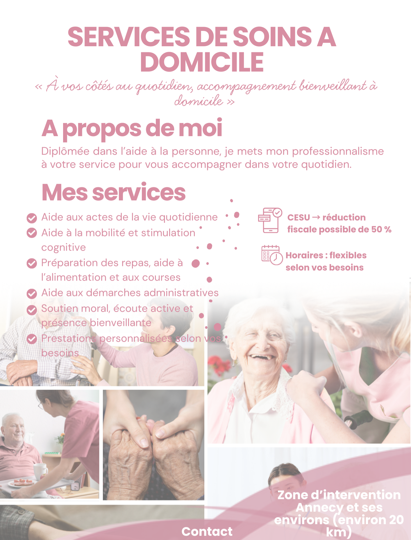 Aide à domicile avec Cesu sur Annecy