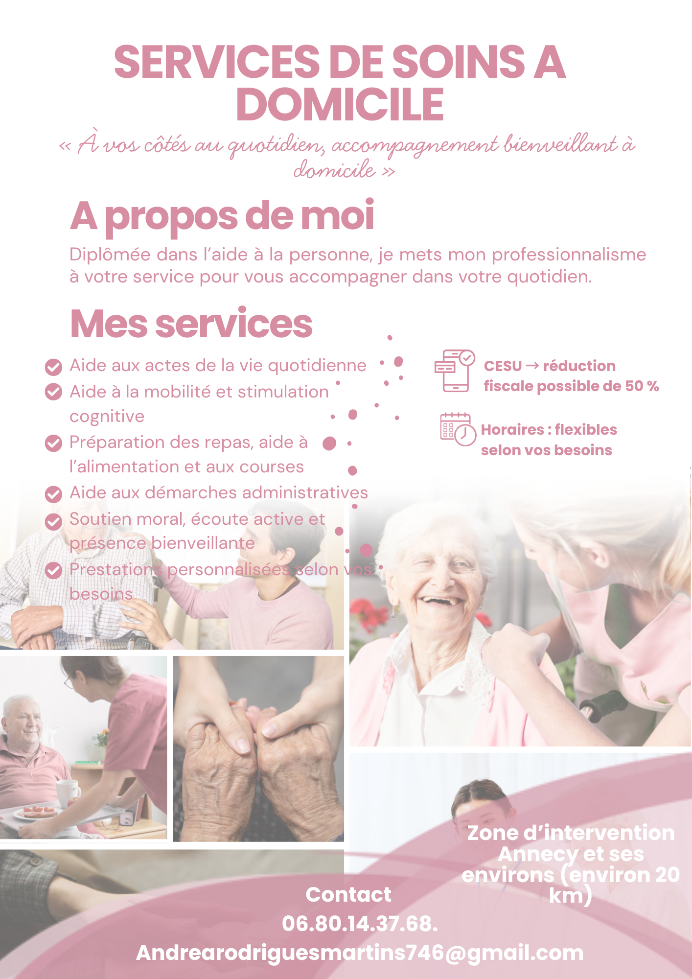 Aide à domicile avec Cesu sur Annecy