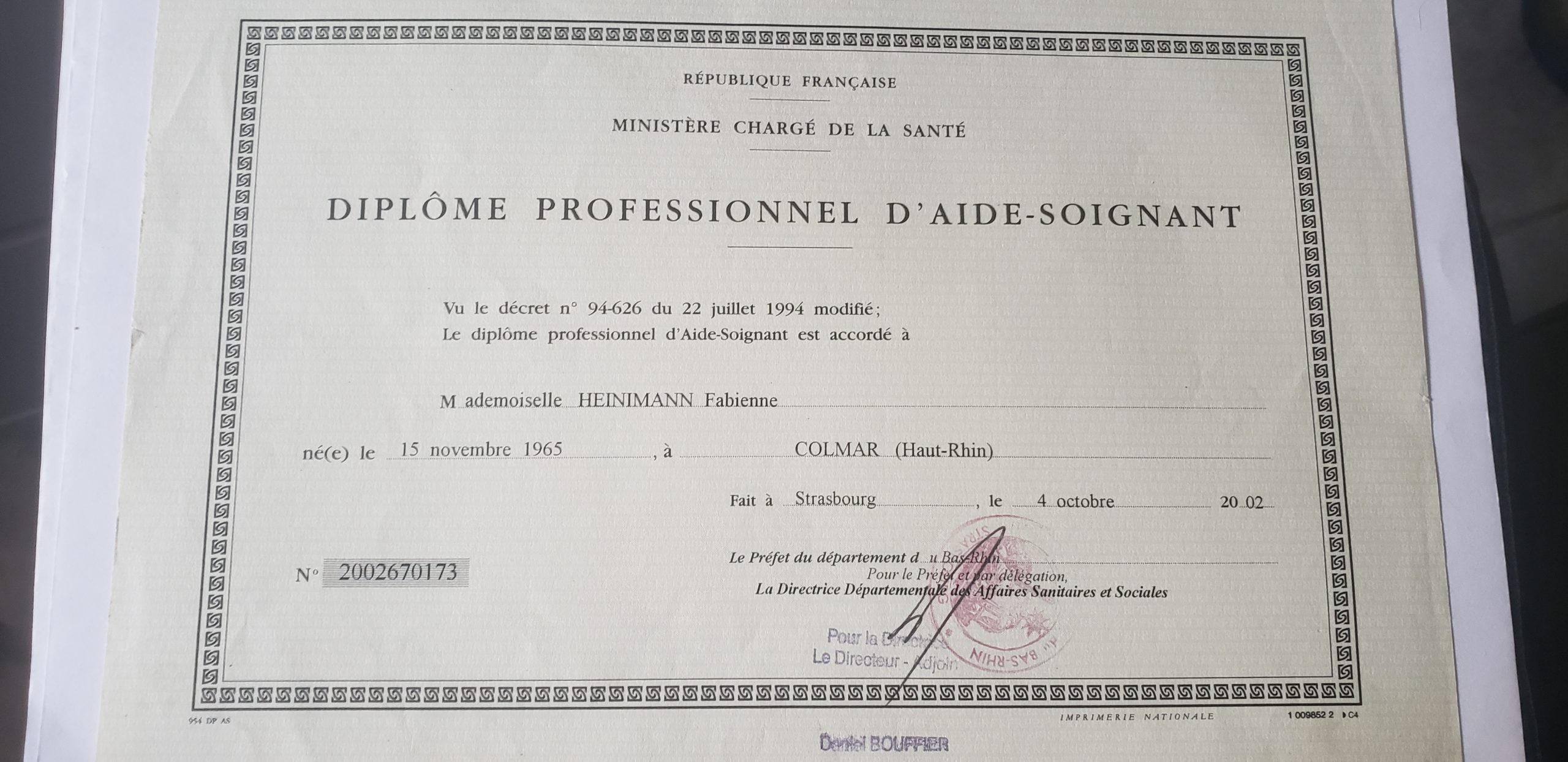 FLORENSAC / Auxiliaire de vie et Dame de compagnie