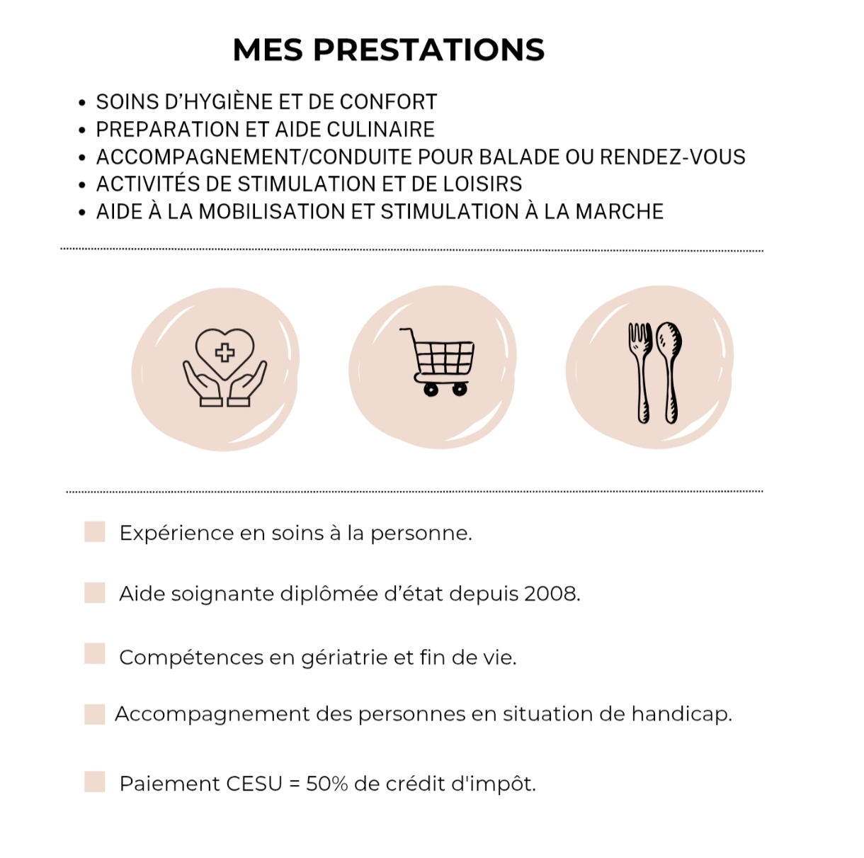 ALES / Auxiliaire de vie diplômée Aide soignante à domicile