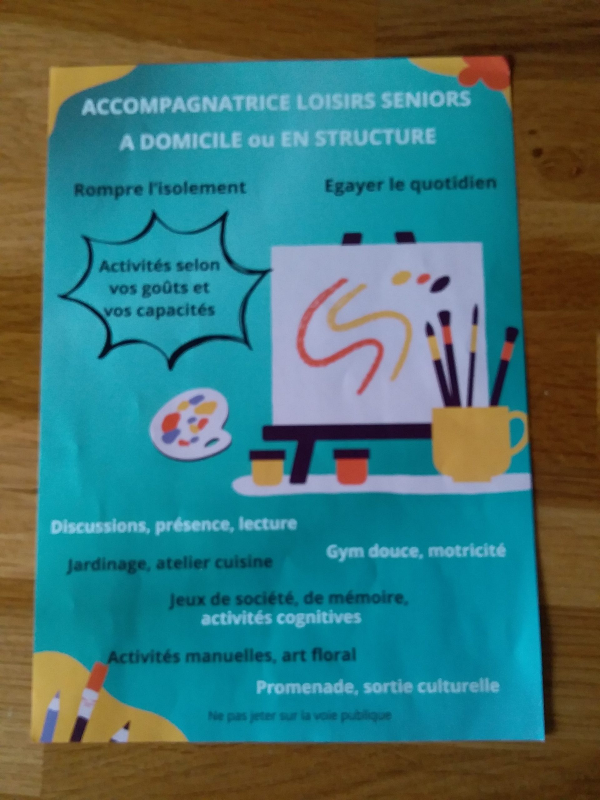 MARTIGNE FERTICHAUD / Accompagnatrice seniors domicile ou structure