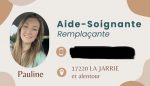 LA JARRIE / Auxiliaire de vie diplômée Aide soignante à domicile