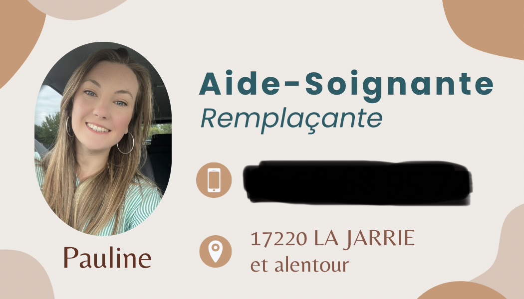 LA JARRIE / Auxiliaire de vie diplômée Aide soignante à domicile