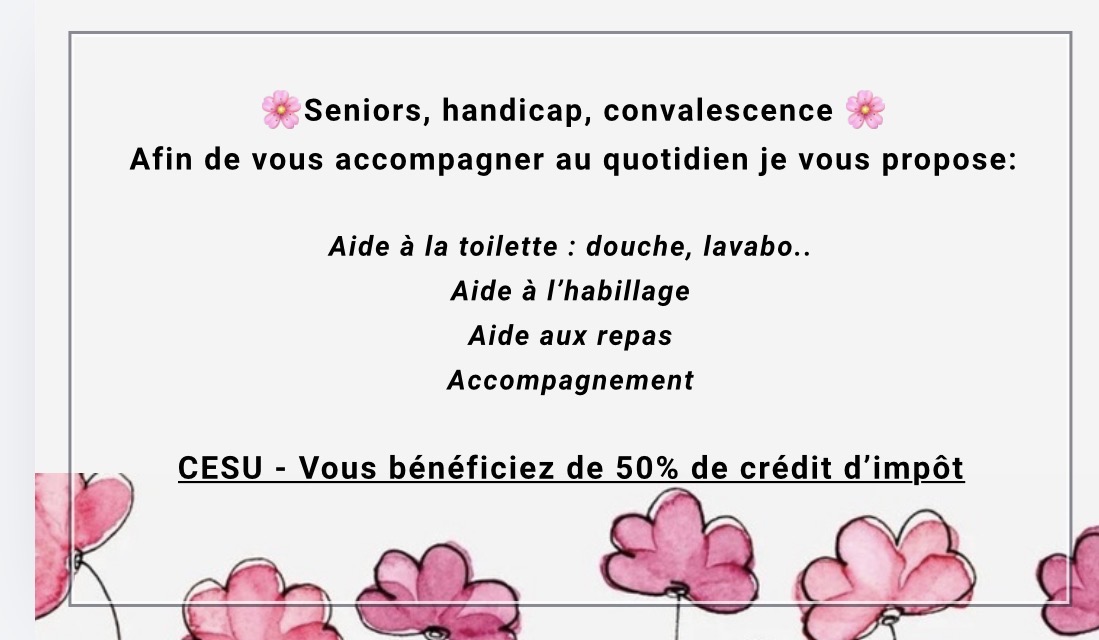 FONTAINE DE VAUCLUSE / Auxiliaire de vie diplômée Aide soignante, à domicile