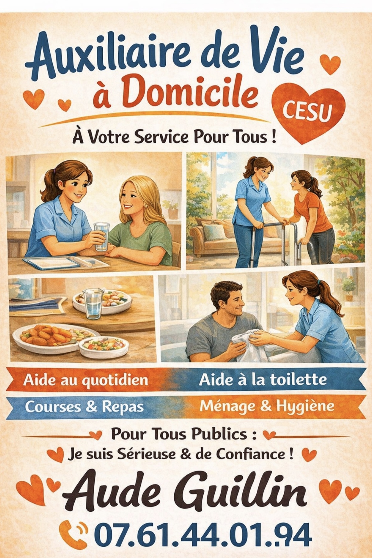 SAINT ANDRE DE CUBZAC / Auxiliaire de vie